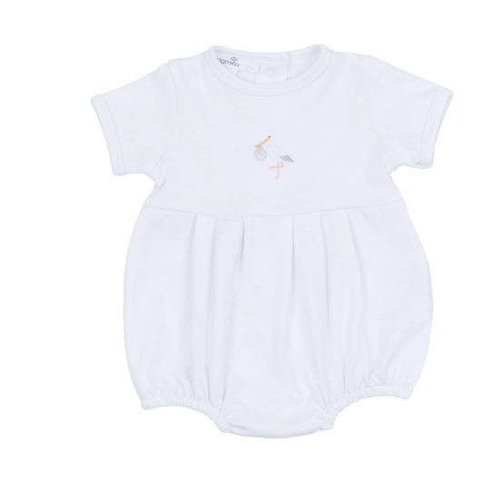Vintage Stork Bubble - White