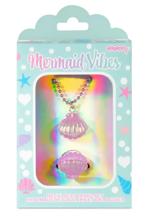 Mermaid Vibes Necklace & Ring Set