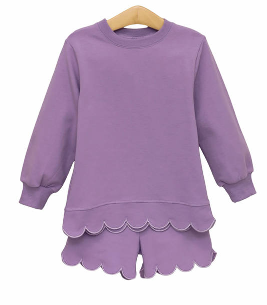 Sophie Scalloped Set - Lavender