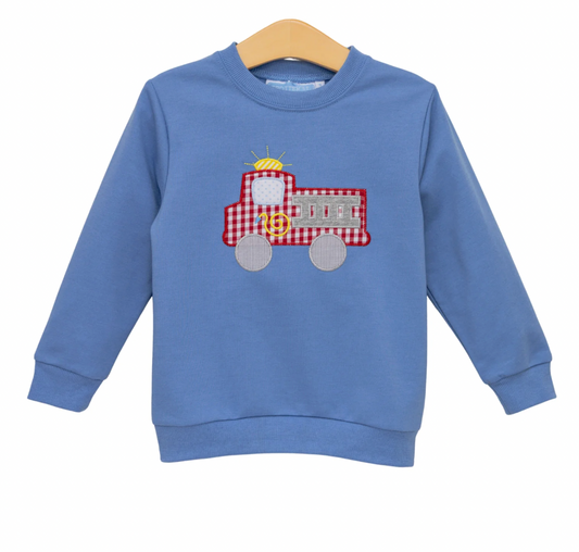 French Terry Pullover - Fire Truck