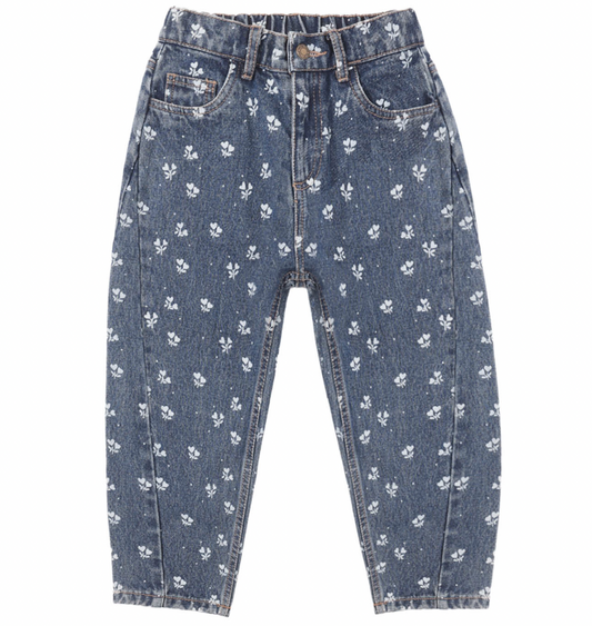 Barrel Pant in Heart Ditsy