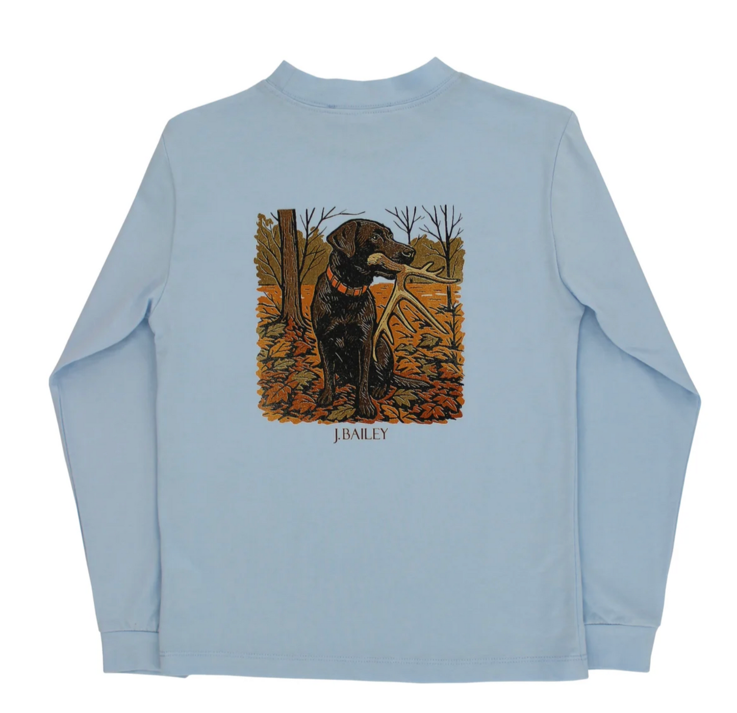 LS Logo Tee Antler Dog on Bayberry