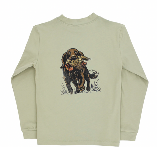 LS Logo Tee Spaniel on Pistachio