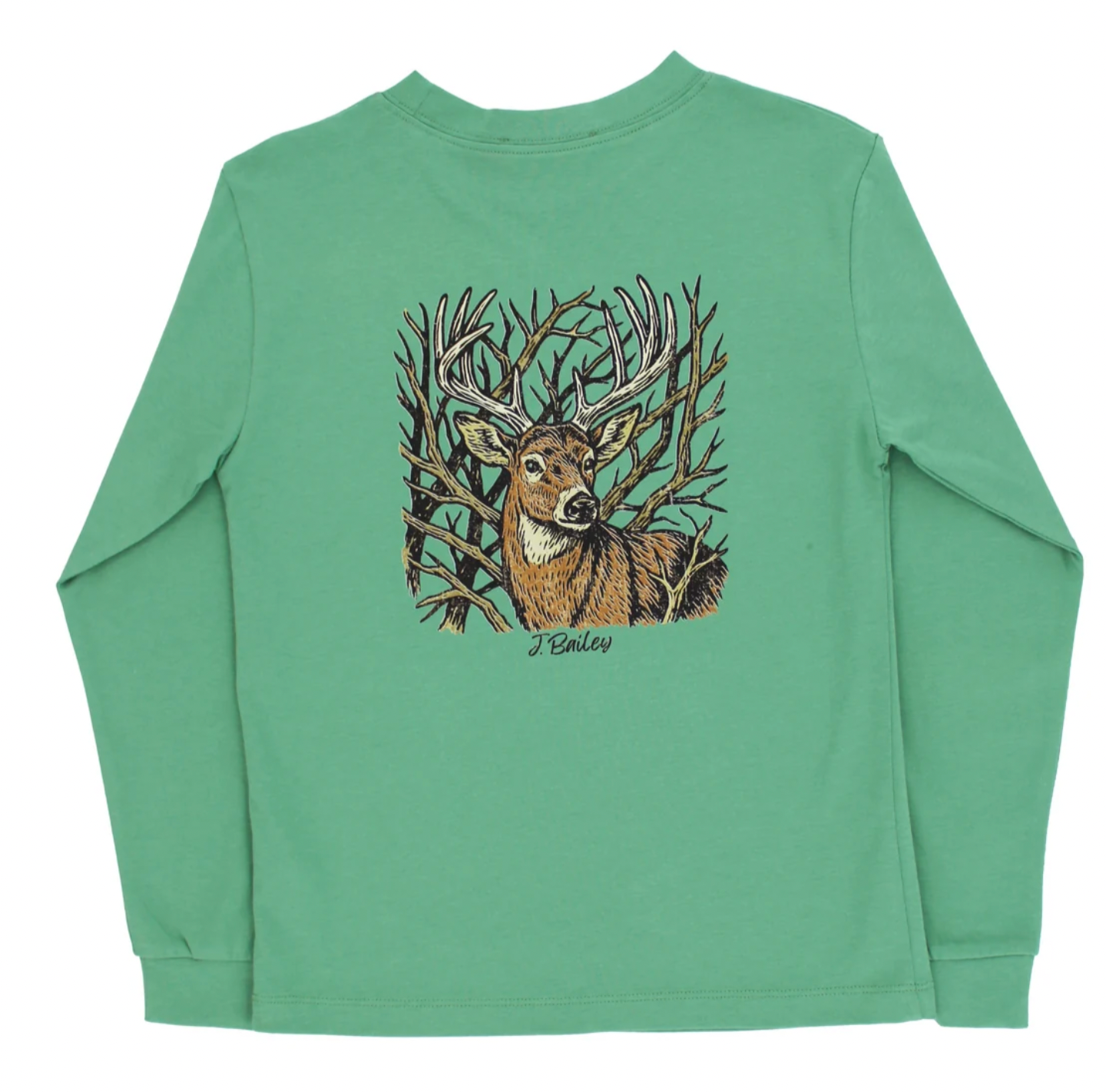 LS Logo Tee Buck on Sage
