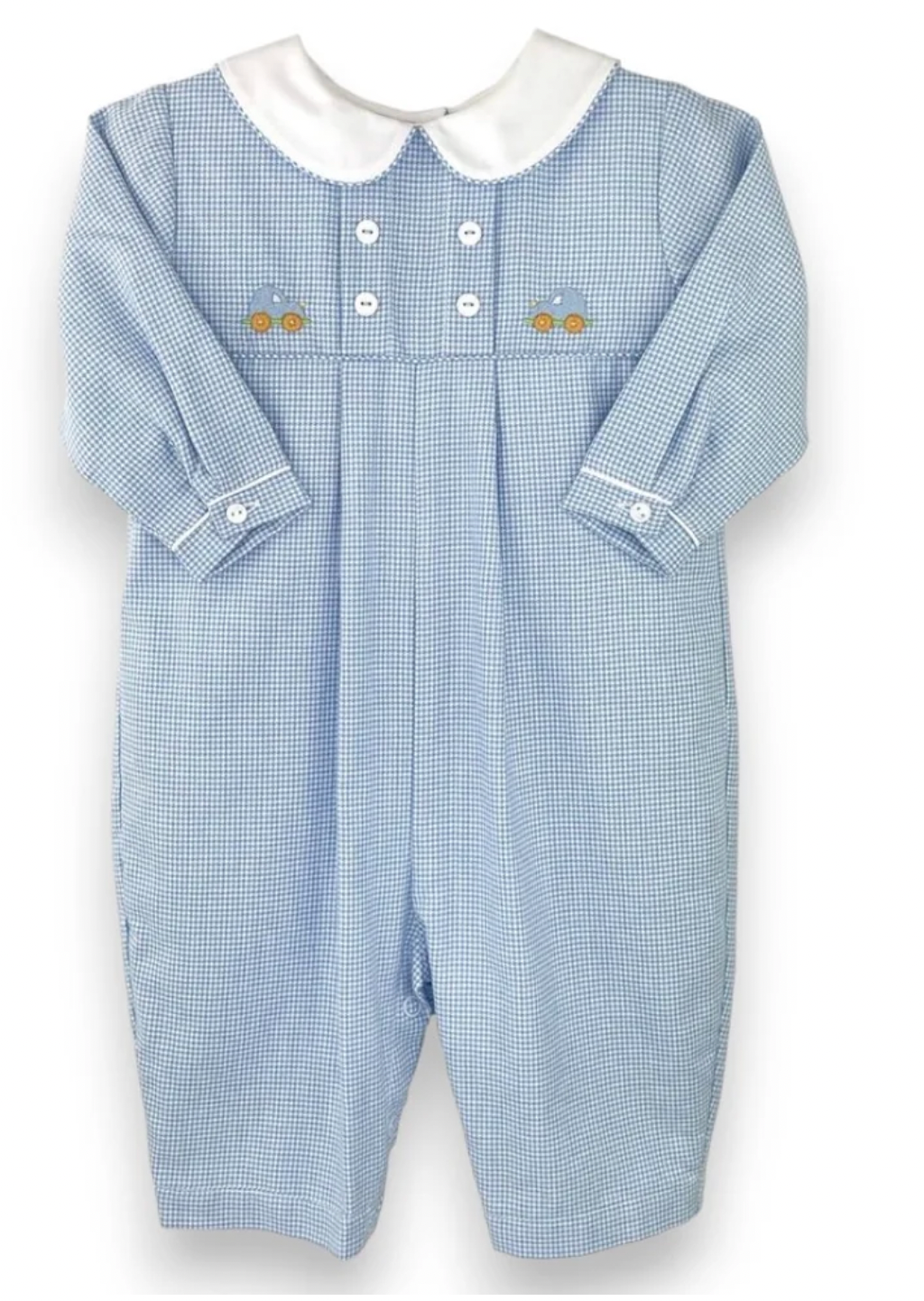 Blue Longall with Car Embroidery