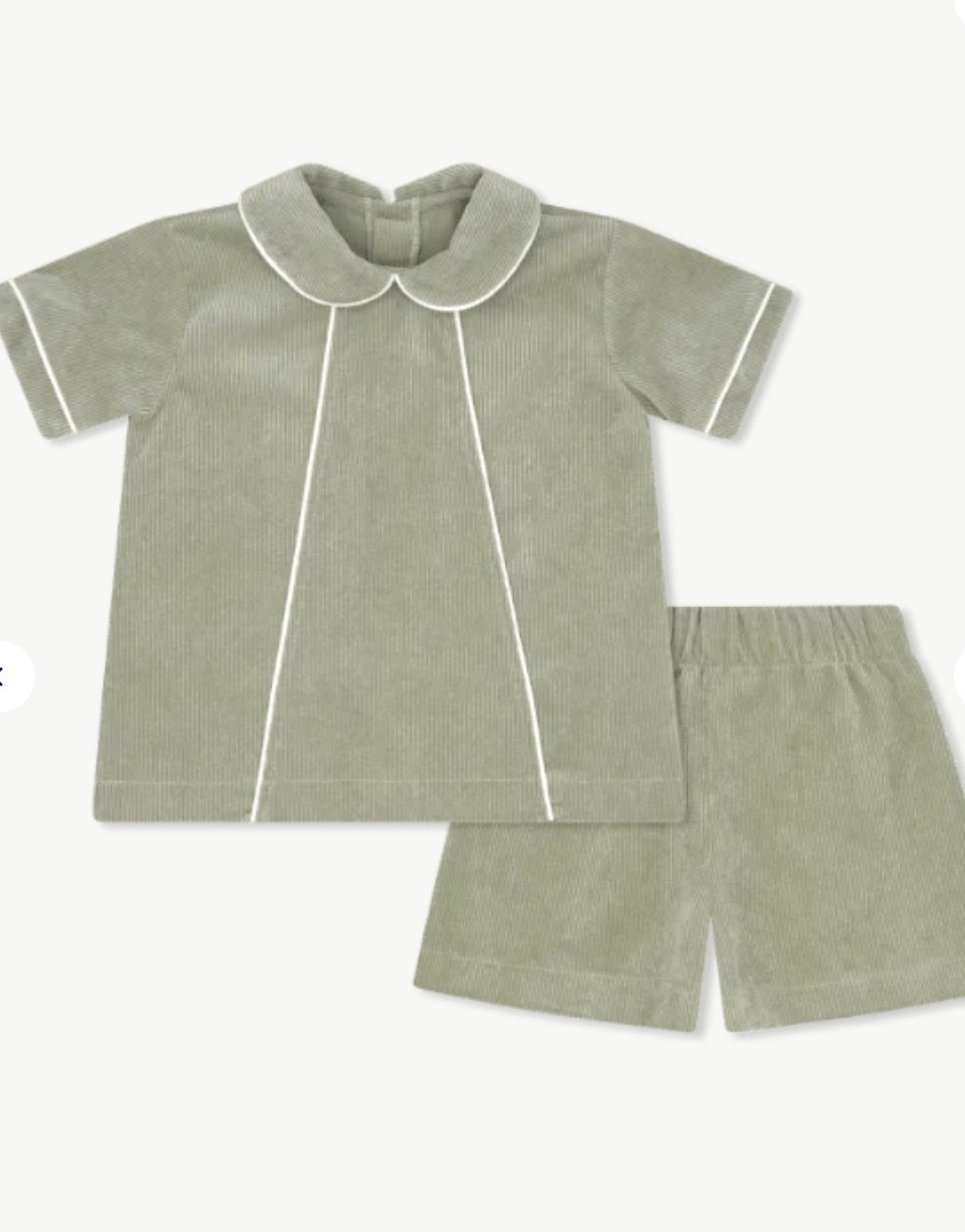 Adam Short Set in Sweetgrass Corduroy