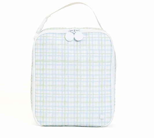 TRVL Lunchbox in Classic Green Plaid