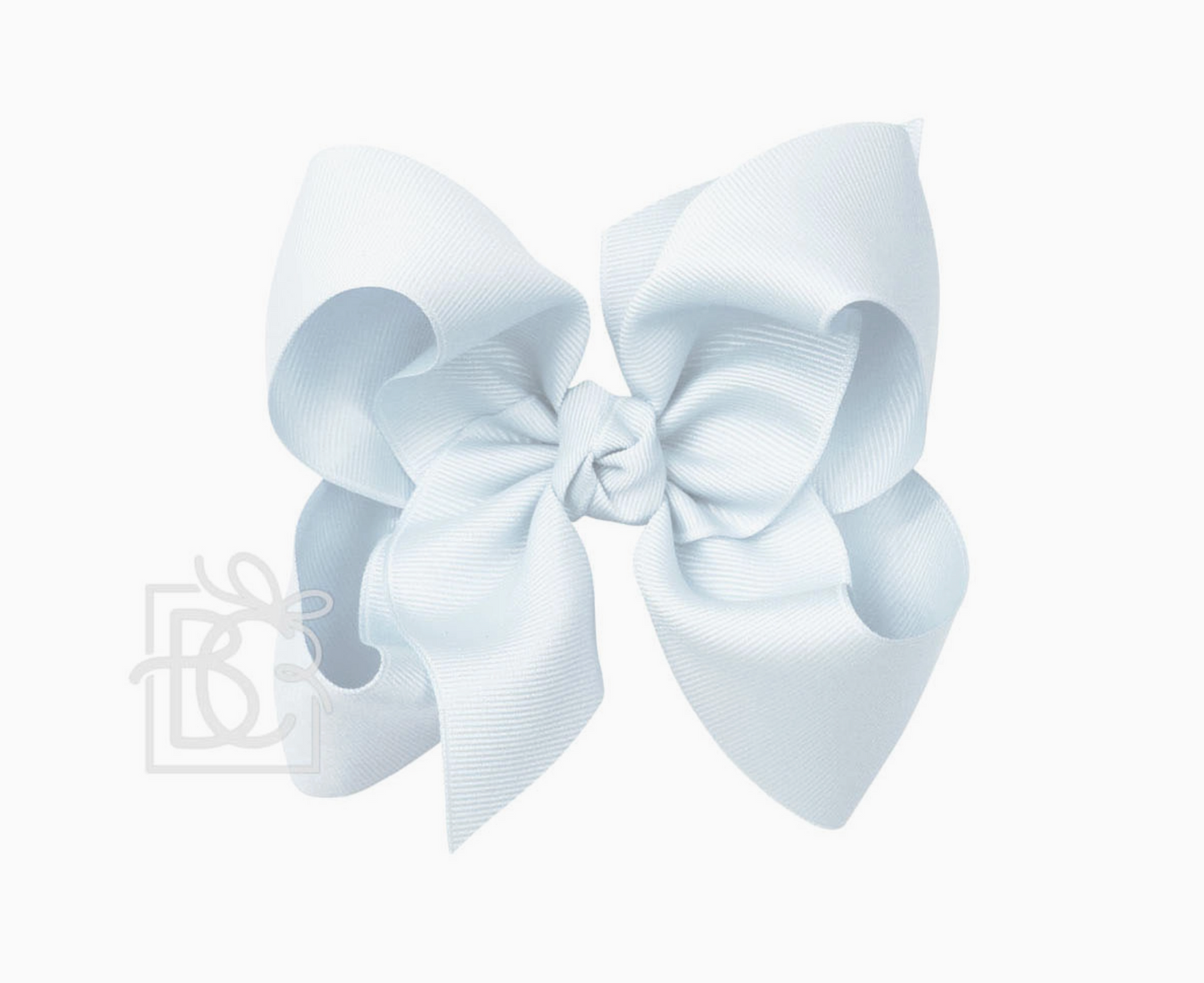 Grosgrain Bow with Knot on Med Alligator Clip 4.5" (LARGE)