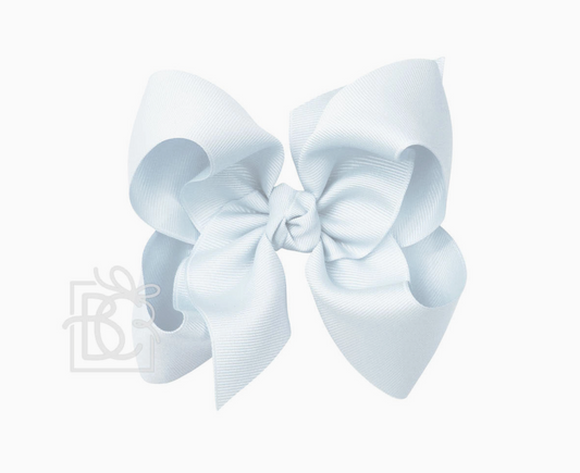 Grosgrain Bow with Knot on Med Alligator Clip 4.5" (LARGE)