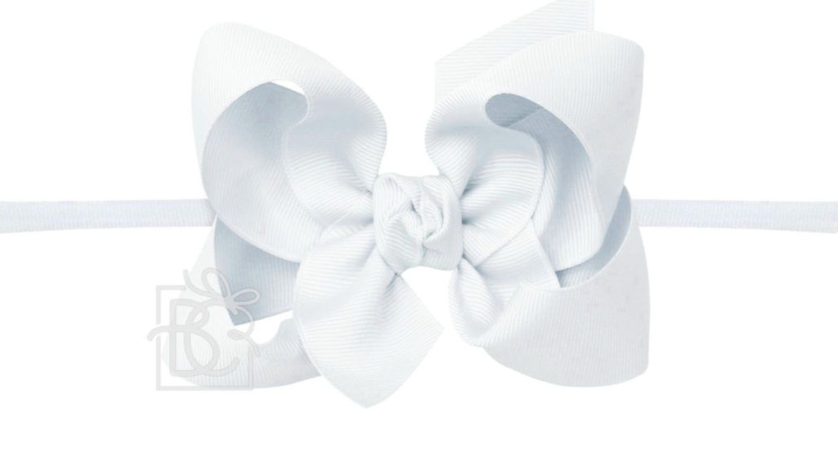 Large Plain Headband Bow - 4.5"