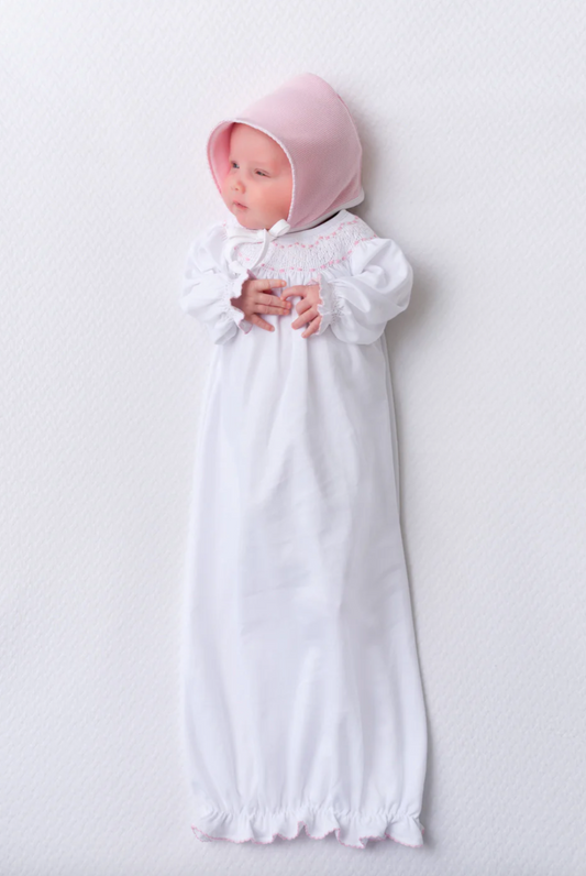 Sweetly Smocked Greeting Gown