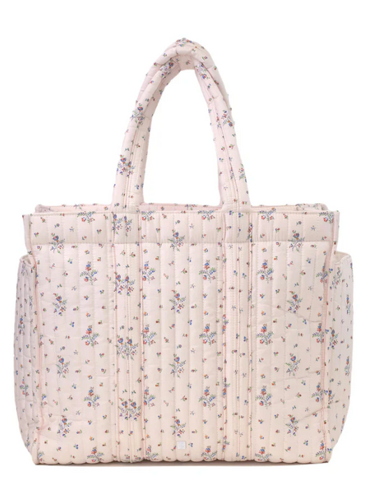 Quilted Go Go Tote- FLEURIE