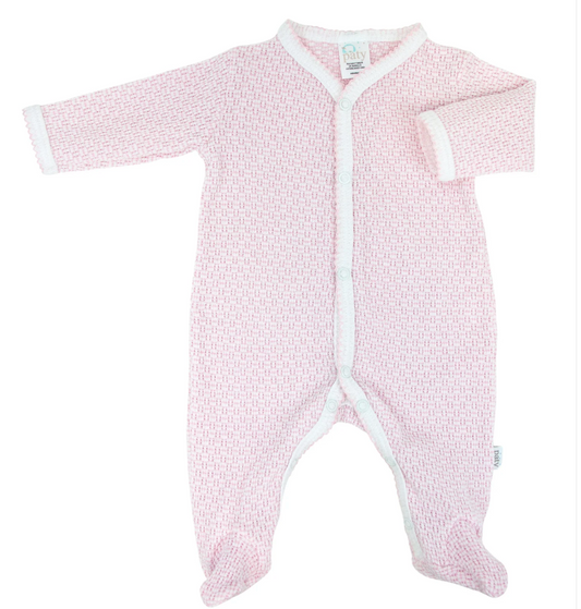 Paty Knit Footie in Pink