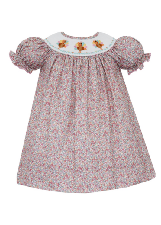 Turkey Smocked Bishop Dress