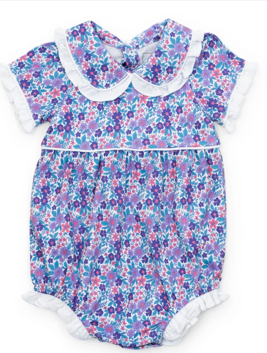 Council Girl's Bubble in Blackberry Floral