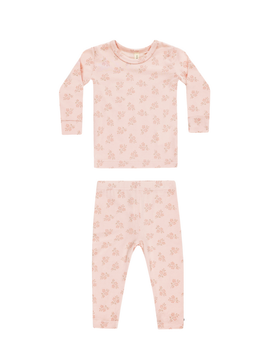 Modal Pajama Set in Pink Blossom
