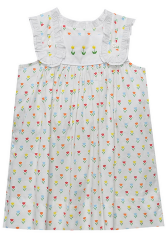Yellow Flower Iris Dress - Tulip Time