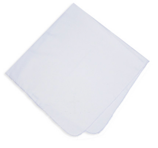 White Baby Blanket - Cross