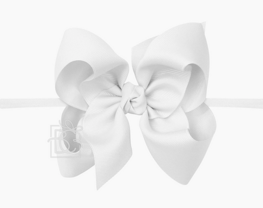 Large Plain Headband Bow - 4.5"