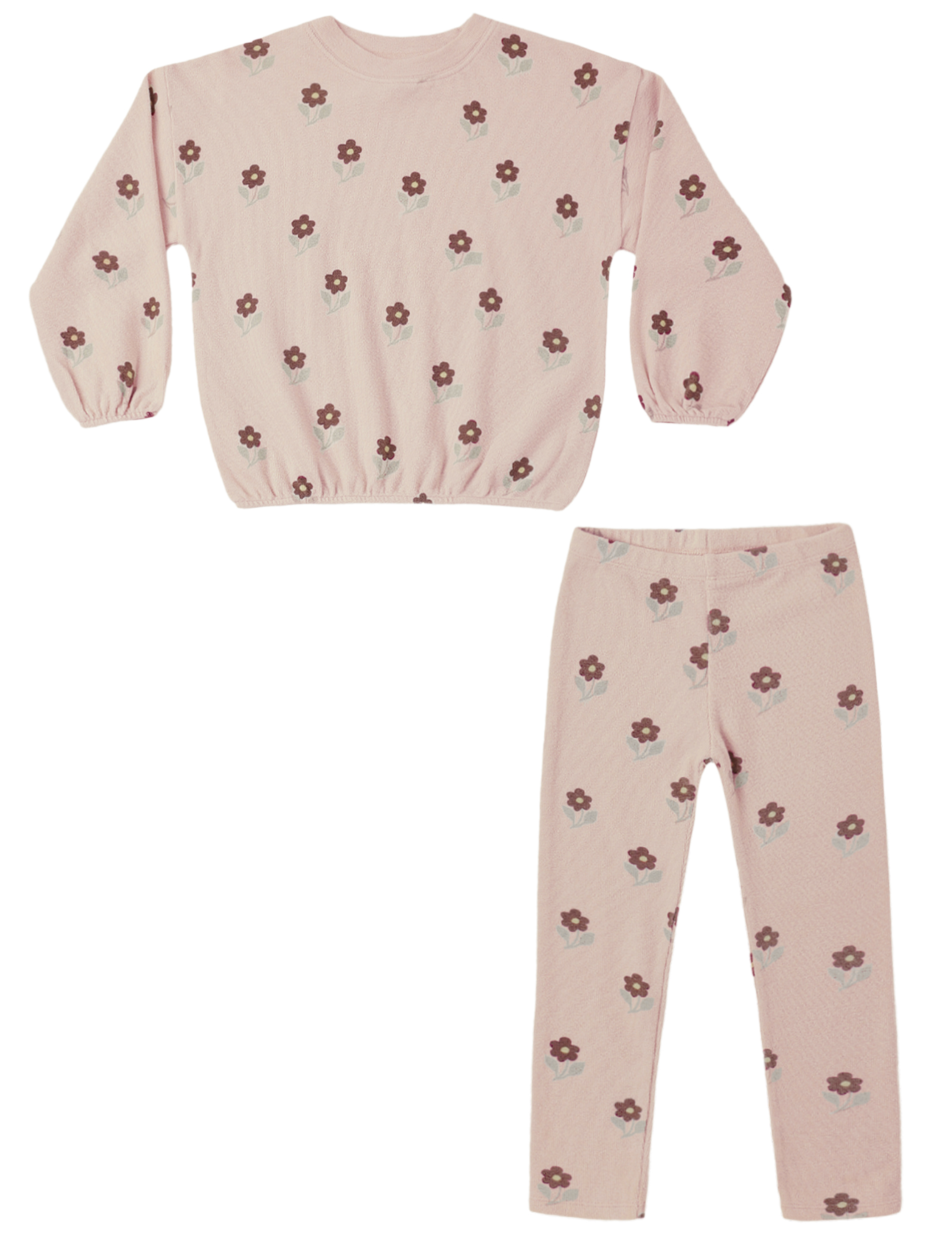 Spongey Knit Set in Petal Daisy