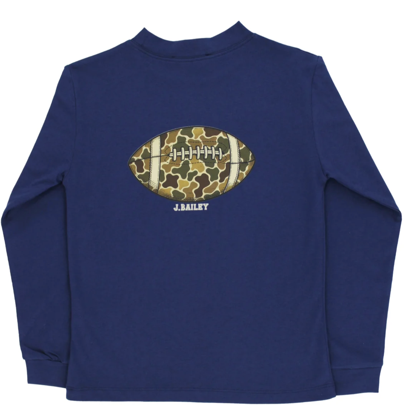 Logo Tee in Football on Navy