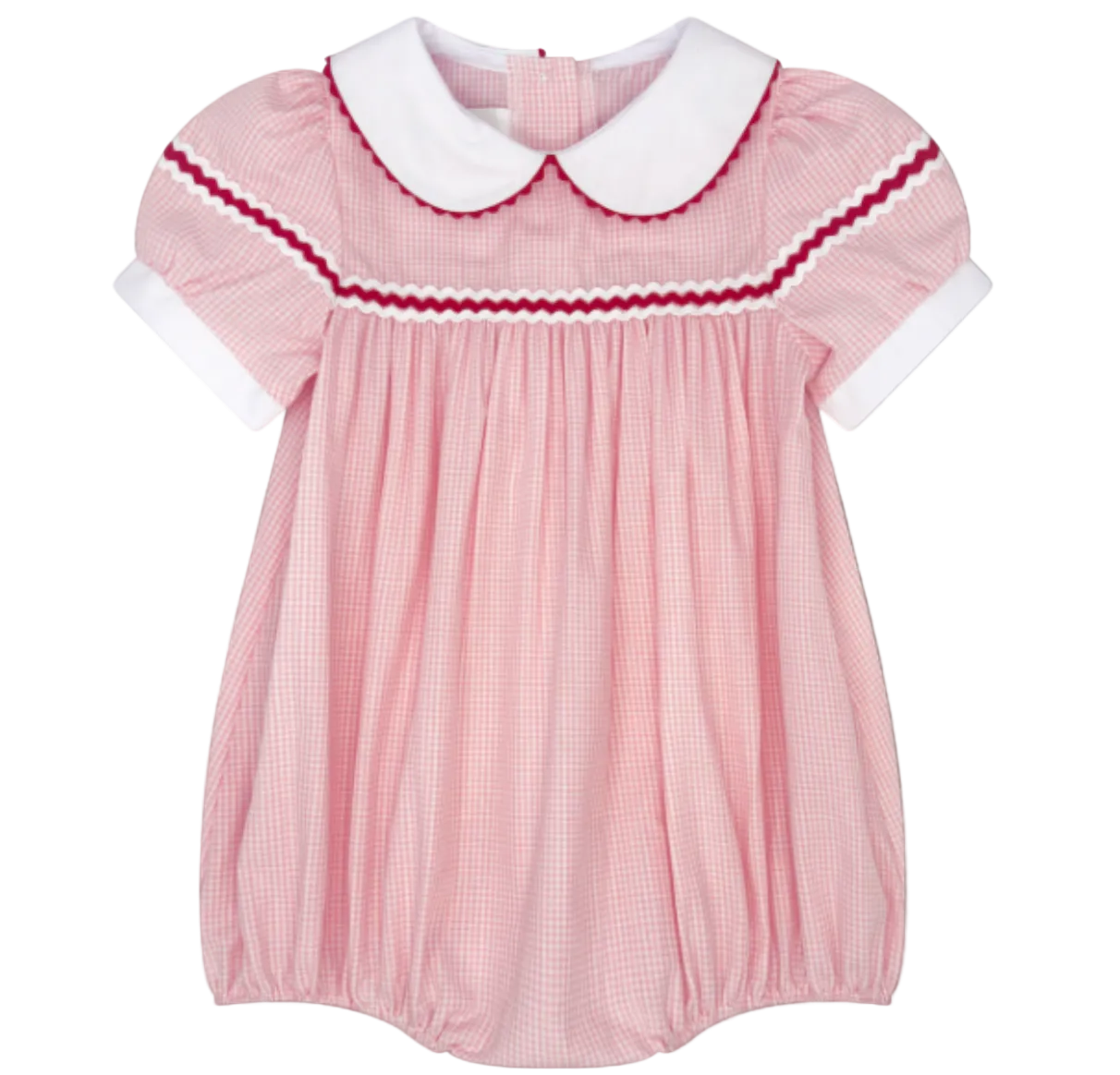 Kendall Bubble in Classic Pink Minigingham Ric Rac