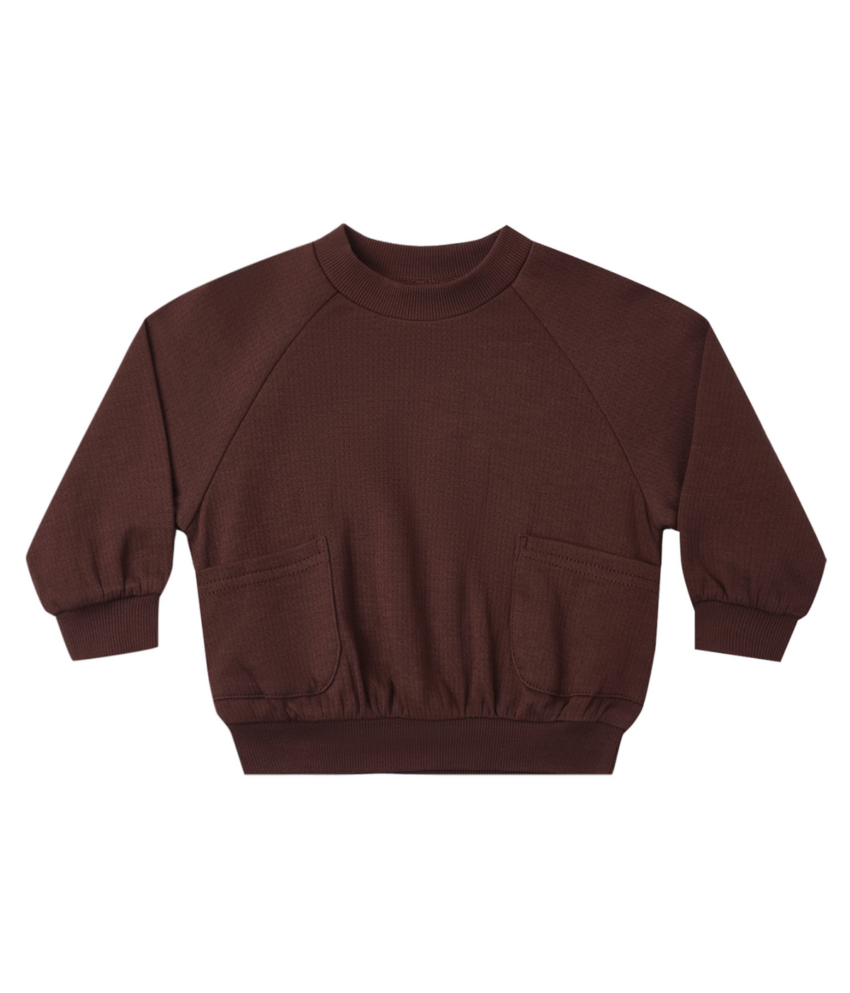 Pocket Sweatshirt Set in Black Cherry
