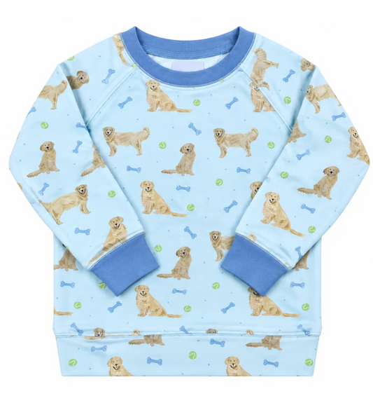 Campbell Crewneck in Puppy Pals