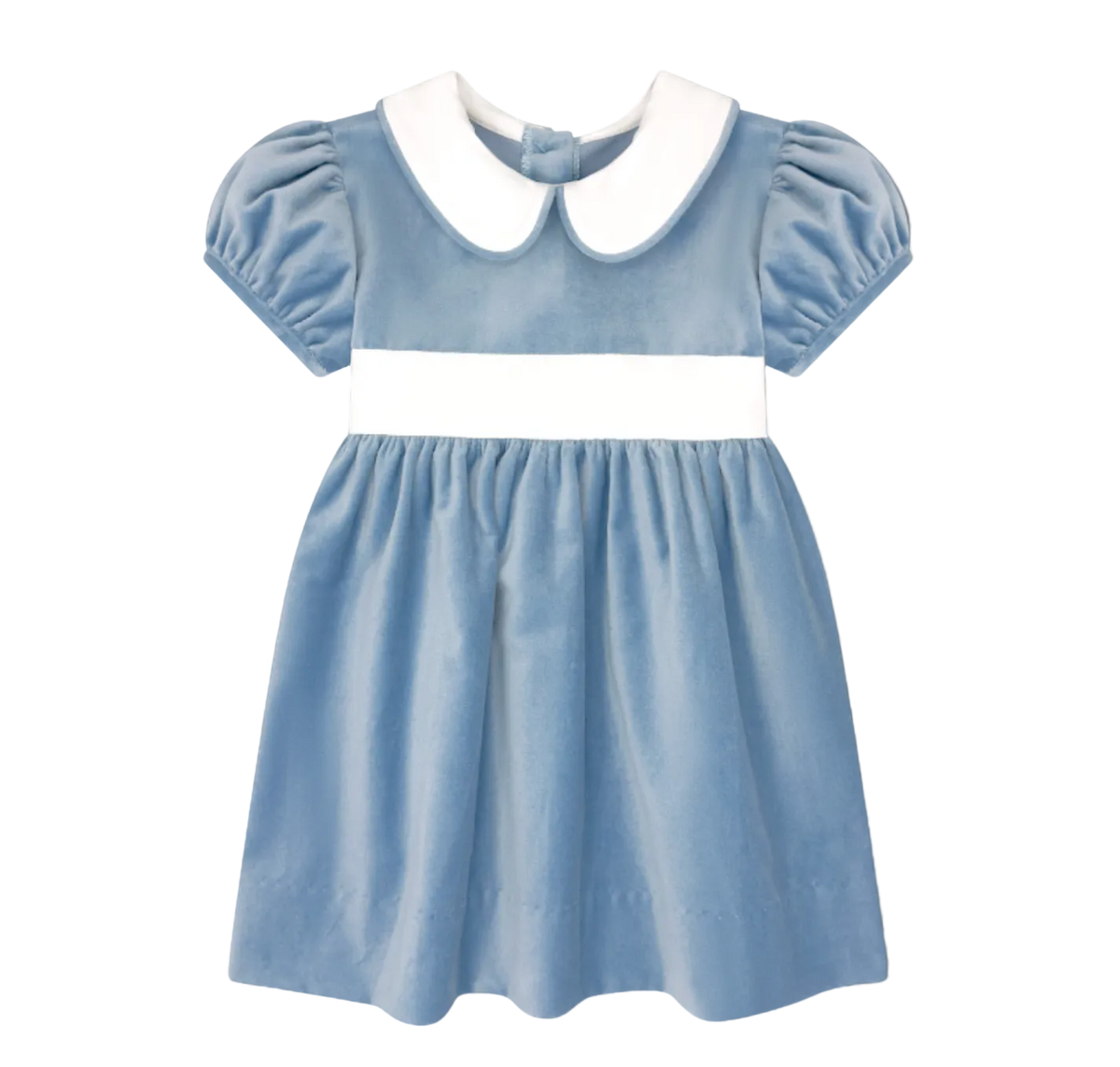 Elenor Dress in Beaufort Blue Velvet