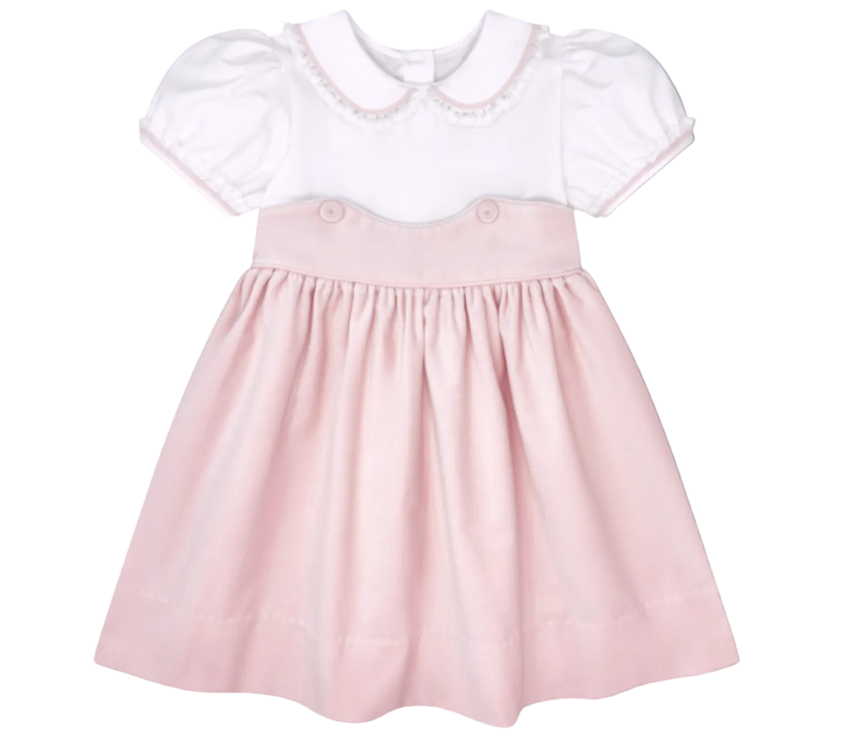 Sundays Best Dress in Petite Pink Velvet