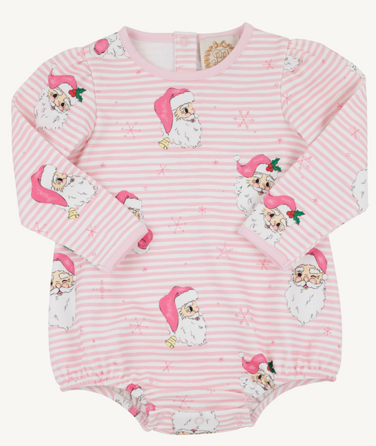 Penny's Play Bubble in Dear Santa Palm Beach Pink Stripe
