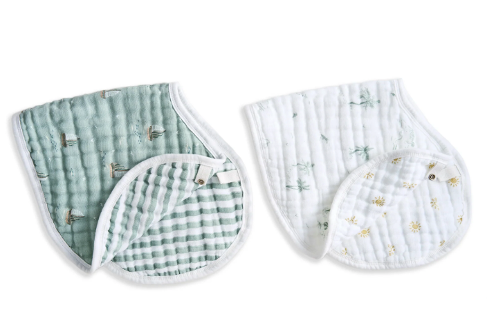 Aden+Anais ORGANIC COTTON BURPY BIBS 2 PACK
