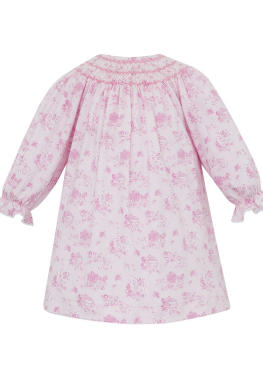 French Toile Knit Bishop Dress