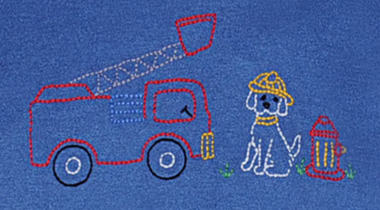 Houston Shirt - Dog with Firetruck