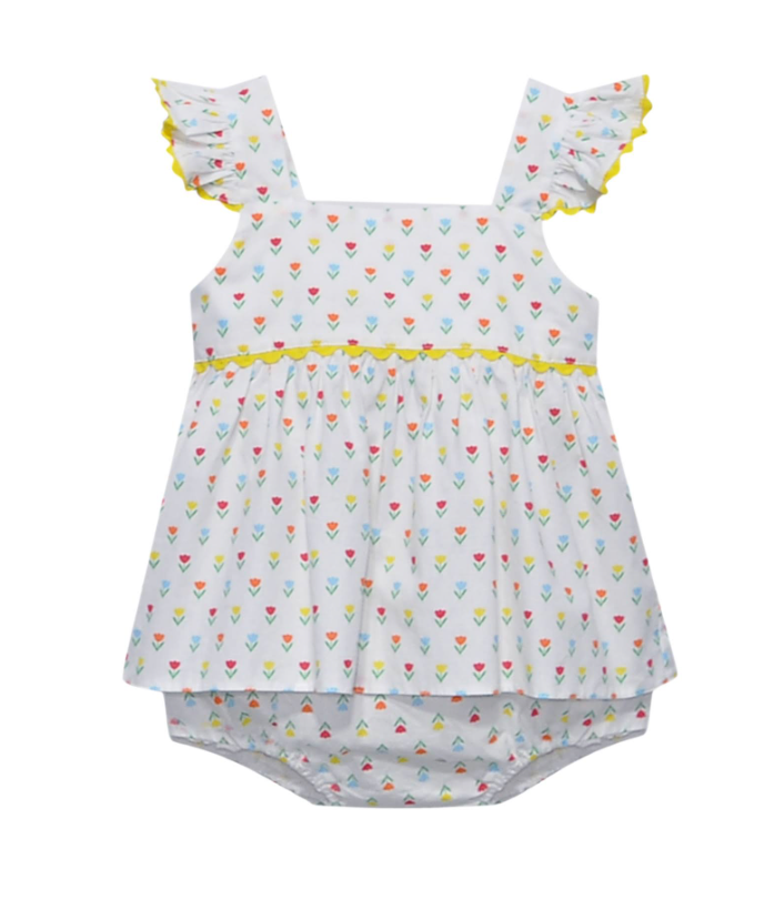 Yellow Flower Clementine Bloomer Set - Tiny Tulips