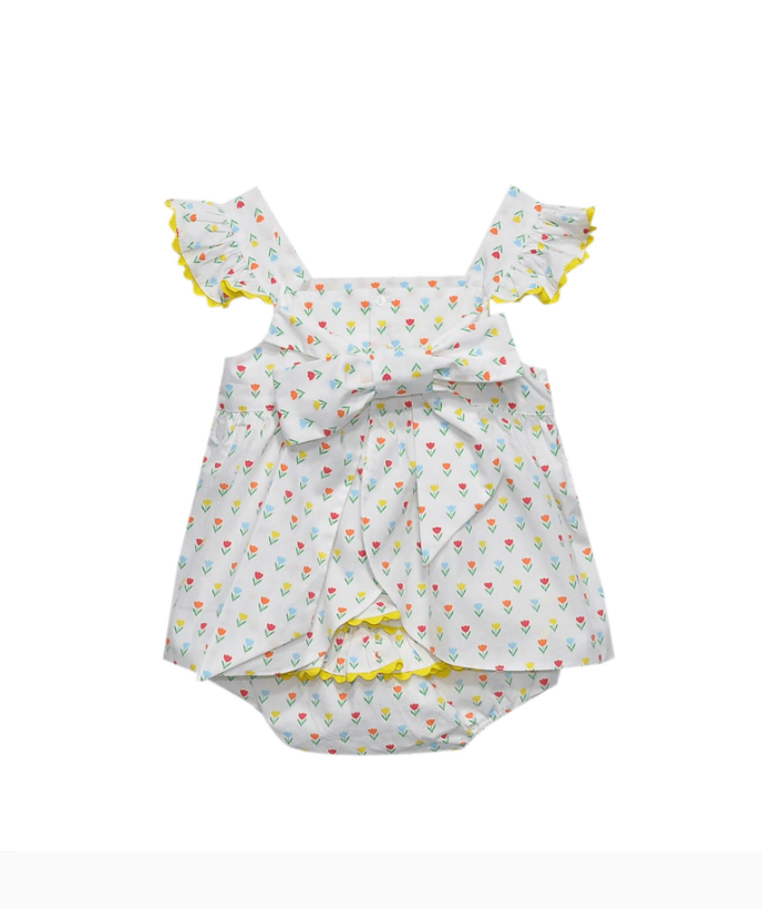 Yellow Flower Clementine Bloomer Set - Tiny Tulips