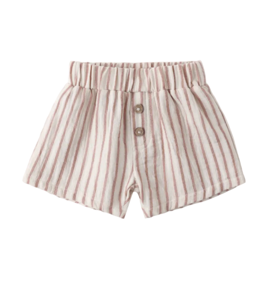 Woven Shirt & Short Set in Vintage Stripe