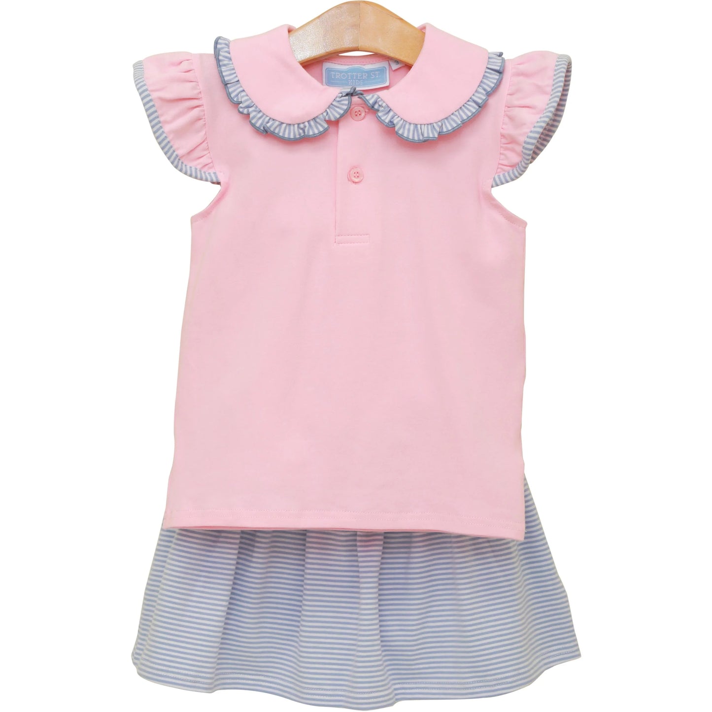 Camilla Skort Set - Light Pink/Dusty Blue