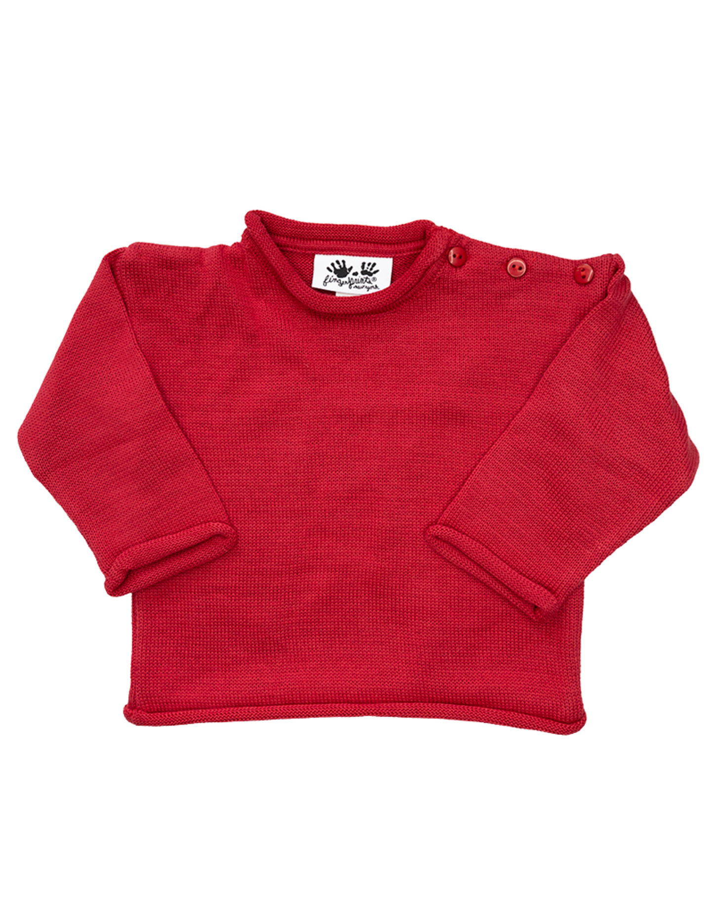 Fingerprint Roll Neck Sweater